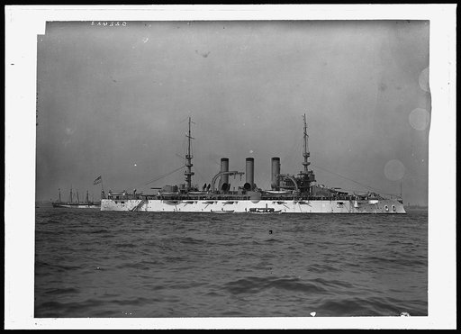 Connecticut class battleship, possibly the Connecticut at the Jamestown Exposition