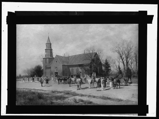 Old Bruton Church in the time of Lord Dunmore