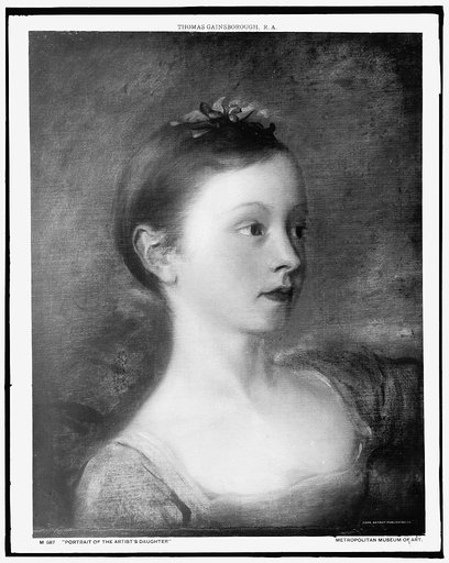 Artist's daughter, head and shoulders portrait