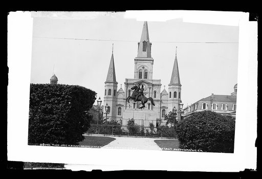 The Jackson Monument and [St. Louis] Cathedral