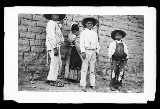 Group in the market place, San Luis Potosi