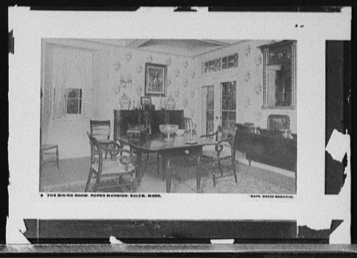 The Dining room, Ropes Mansion, Salem, Mass.