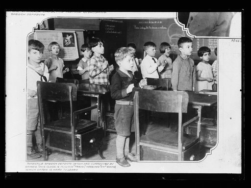 Children in speech class