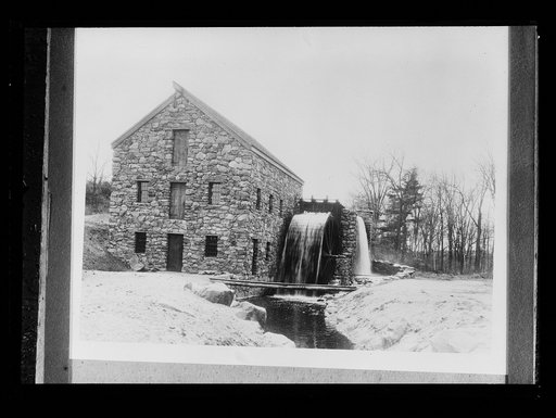 Old mill, waterwheel