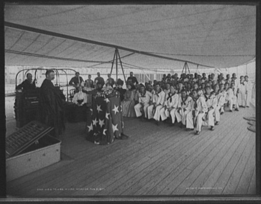 U.S.S. Texas, divine service, Aug. 8, 1897
