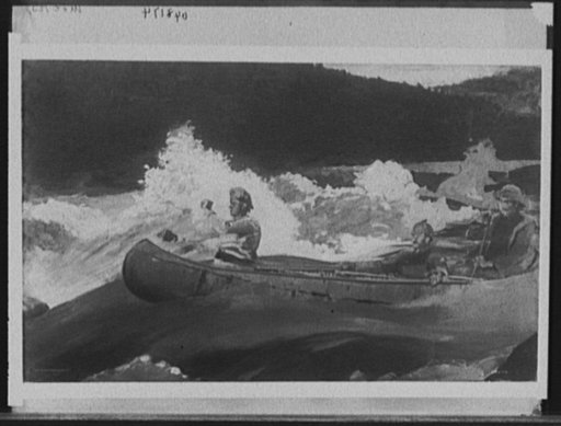 Shooting the rapids, Saguenay River