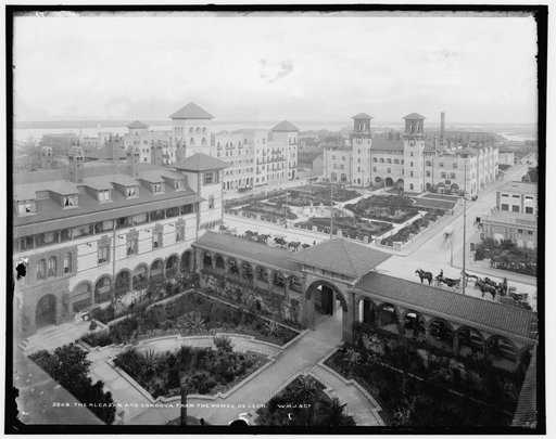 The Alcazar and Cordova from the Ponce de Leon [Hotel