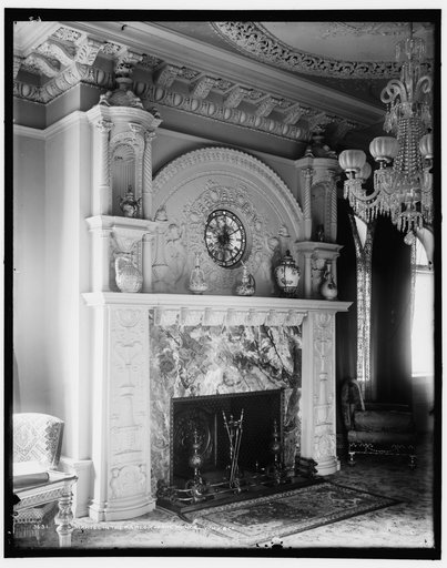 Mantel in the parlor of the Ponce [de Leon Hotel
