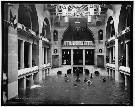 Bathing pool in the casino