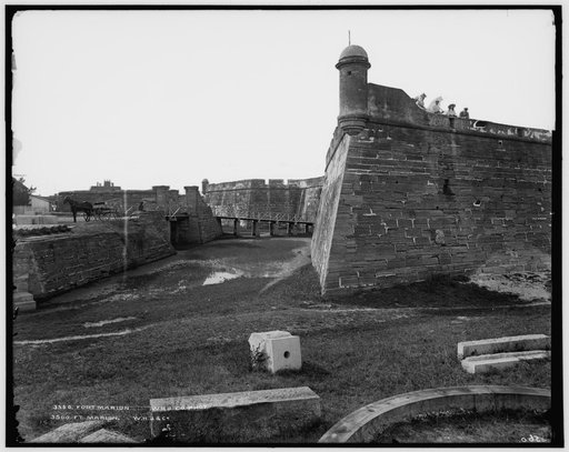 Panorama of Fort Marion from water battery