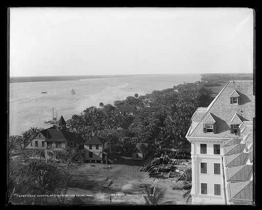 Lake Worth, north from the [Royal] Poinciana