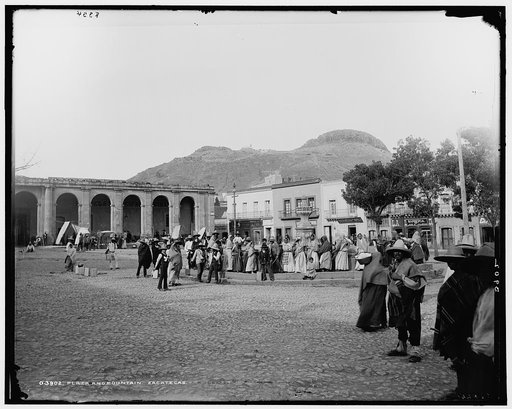 Plaza and fountain, Zacatecas