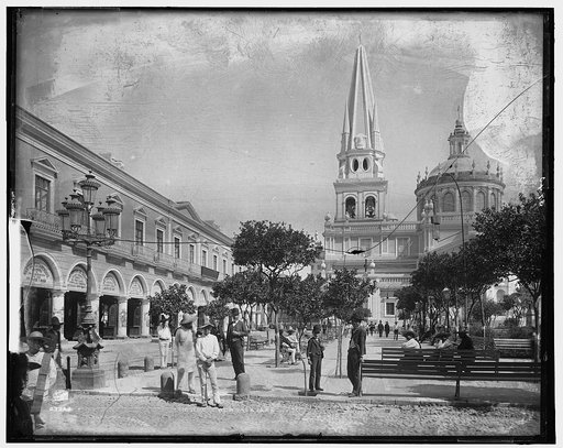 Plaza de Armas and cathedral, Guadalajara