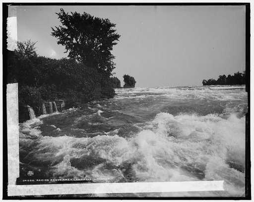 Rapids above American Falls, Niagara Riv[er