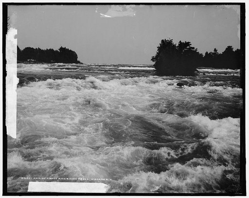 Rapids above American Falls, Niagara Riv[er