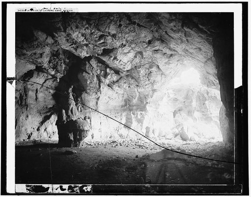 Interior of cave, El Abra, Mexico