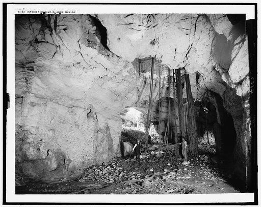 Interior of cave, El Abra, Mexico