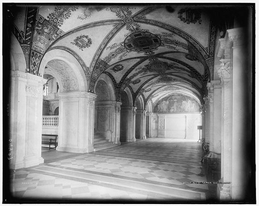 Library of Congress, south corridor of entrance hall