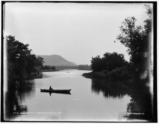 Minnesota City, evening on the mill pond