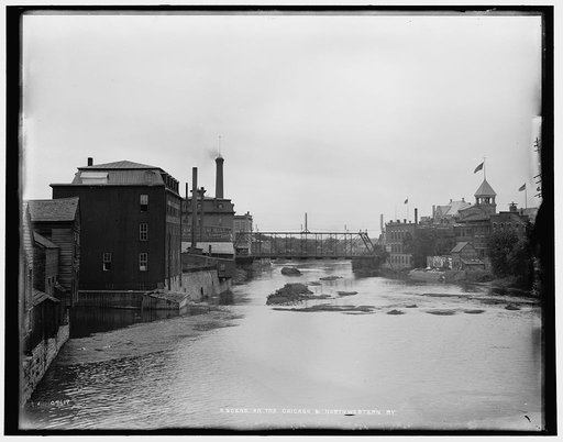 Scene on the Chicago & North Western Ry.