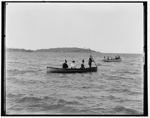 Boating off Presque Isle