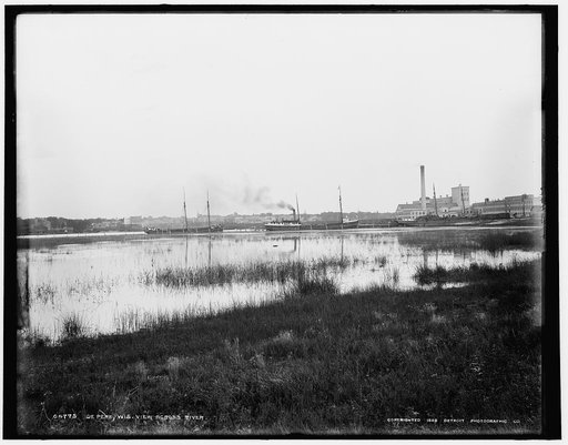 De Pere, Wis., view across river