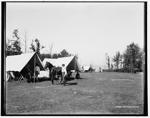 Fort Sheridan, camp ground by the lake
