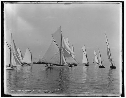 Start, third class, Dorchester regatta