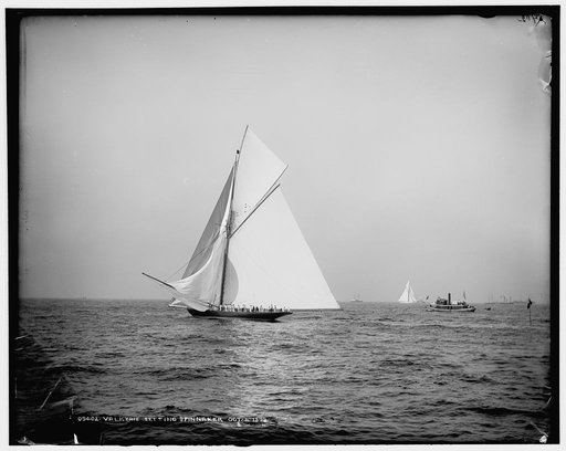 Valkyrie setting spinnaker