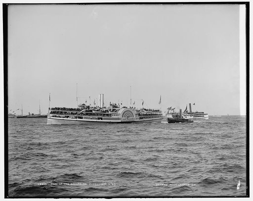 Part of the excursion fleet