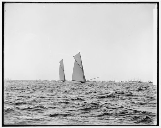 Columbia and Shamrock I, a luffing match