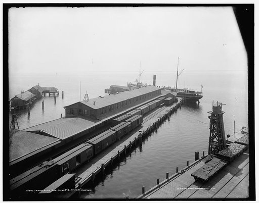 Tampa pier, the Olivette at her landing