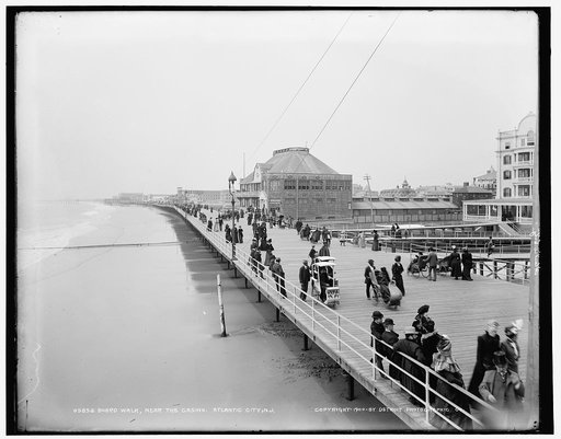 Board walk near the casino, Atlantic City, N.J.