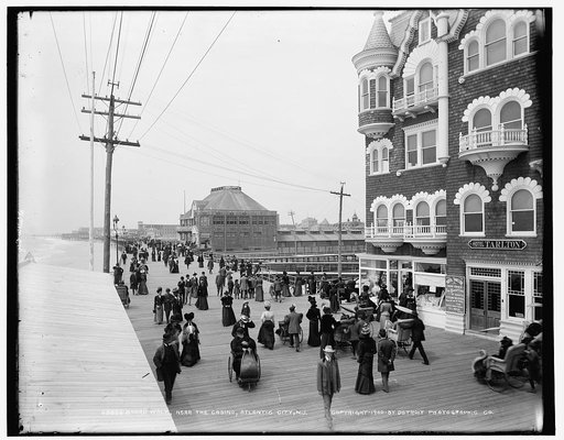 Board walk near the casino, Atlantic City, N.J.