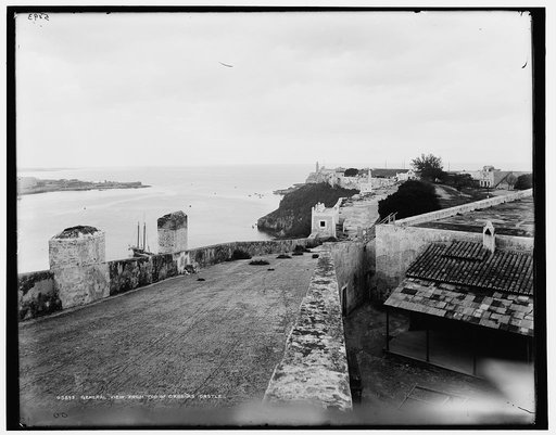 General view from top of Cabanas Castle