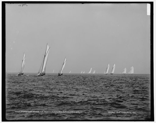 Schooners after the start, N.Y.Y.C. cruise