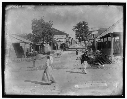 Street scene, Port-au-Prince, Hayti, W.I., A