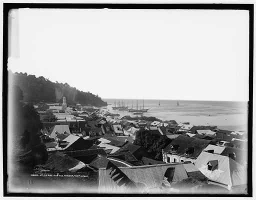 St. Pierre and the harbor, Martinique