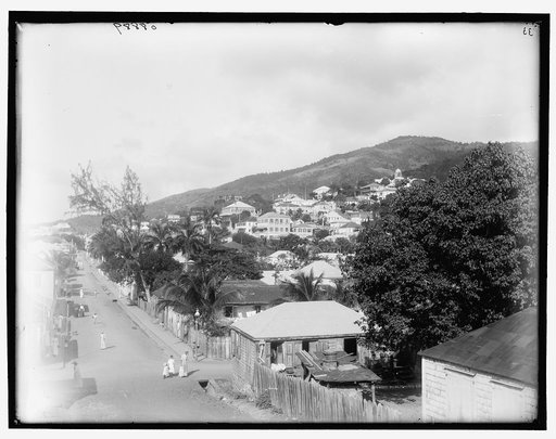 Charlotte Amelia [sic] from road to Bluebeard's Castle, St. Thomas, W.I.