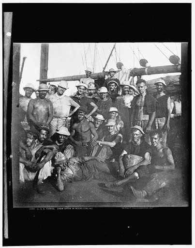 U.S.S. Yankee, crew after 48 hours coaling