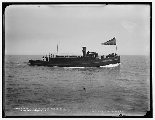Perfection, Associated Press boat, Canada's Cup Races, 1901