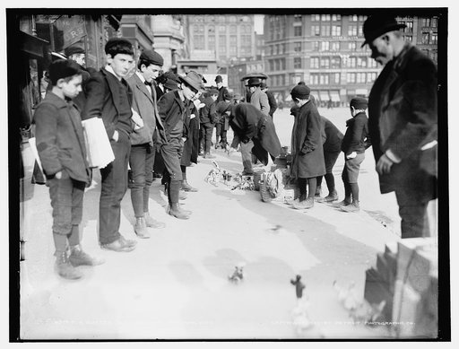 Gutter toy merchant, New York City, A