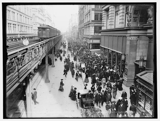 Shoppers on Sixth Avenue, New York City