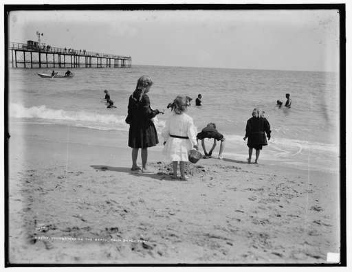 Youngsters on the beach, Palm Beach, Fla.