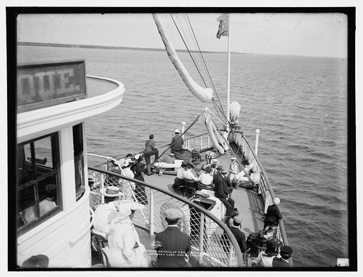 On deck of P. & O. steamer between Cuba and Florida