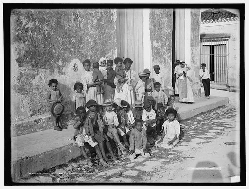 Group of natives, Havana, Cuba