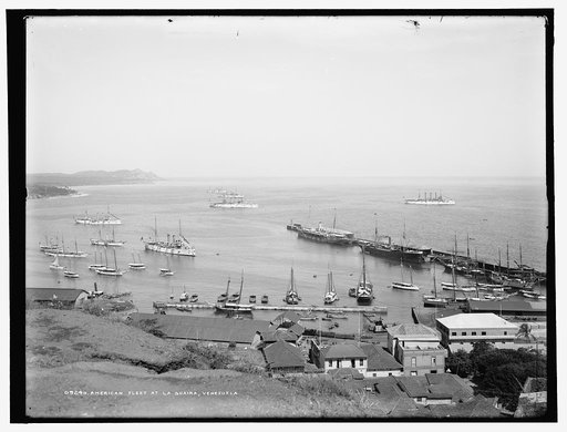 American fleet at La Guaira, Venezuela