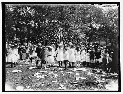 Maypole dance, Central Park, New York