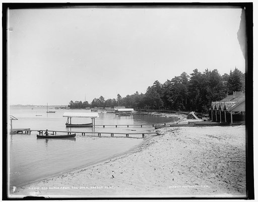The Beach from the dock, Harbor Point