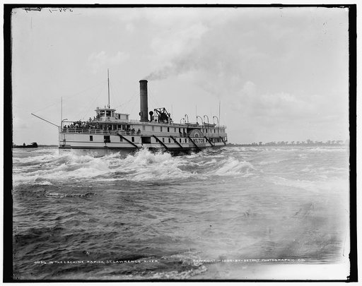 In the Lachine Rapids, St. Lawrence River